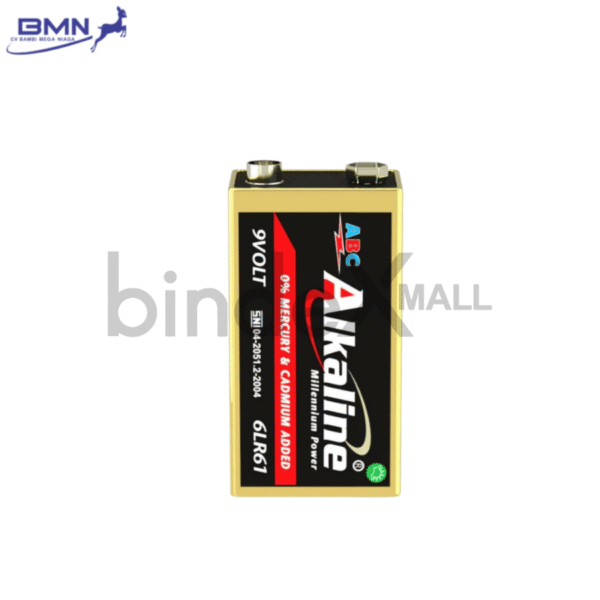 Baterai 9V ABC Alkaline kotak 1 pcs tegangan stabil tahan lama untuk microphone alarm dan multitester