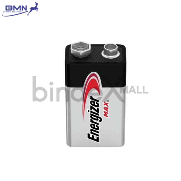 Baterai 9V Energizer Max alkaline kotak 1 pcs anti bocor tahan lama untuk microphone alarm dan smoke detector