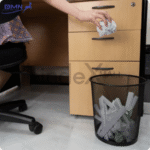 Joyko tempat sampah jaring logam WTBT-6003 keranjang sampah bulat elegan tahan lama untuk kantor dan ruang belajar