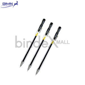 Kenko Easy Gel Pen hitam tinta gel pekat 0.5mm cepat kering lancar untuk sekolah dan kantor