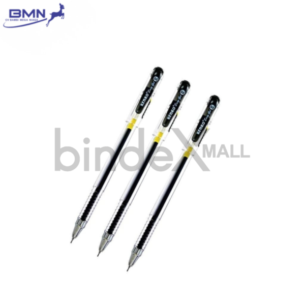 Kenko Easy Gel Pen hitam 1 pcs tinta gel pekat 0.5mm cepat kering lancar nyaman untuk sekolah dan kantor