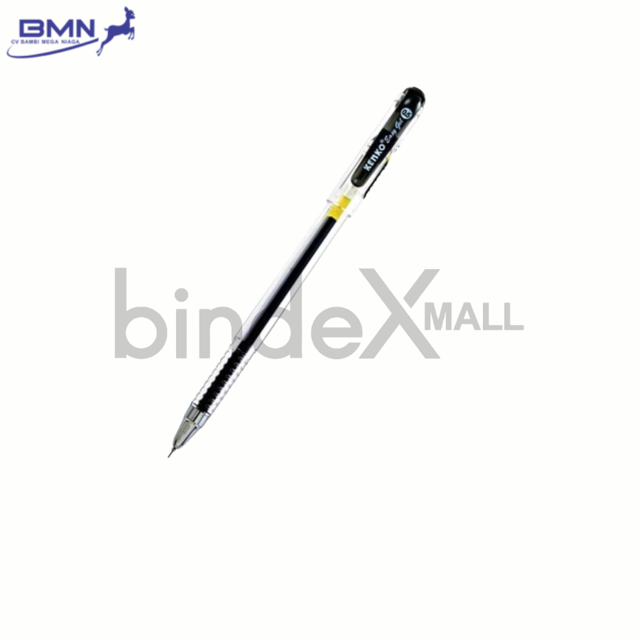 Kenko Gelpen Kenko Easy Gel Pen hitam 1 pcs tinta gel pekat 0.5mm cepat kering lancar nyaman untuk sekolah dan kantor