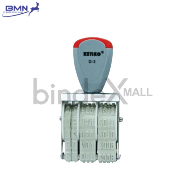 Kenko stempel tanggal D-3 5mm otomatis hasil cap rapi untuk administrasi kantor invoice dan arsip dokumen
