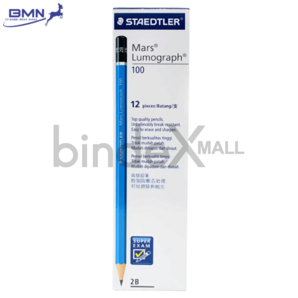 Staedtler Pensil 2B satuan asli untuk ujian dan menulis