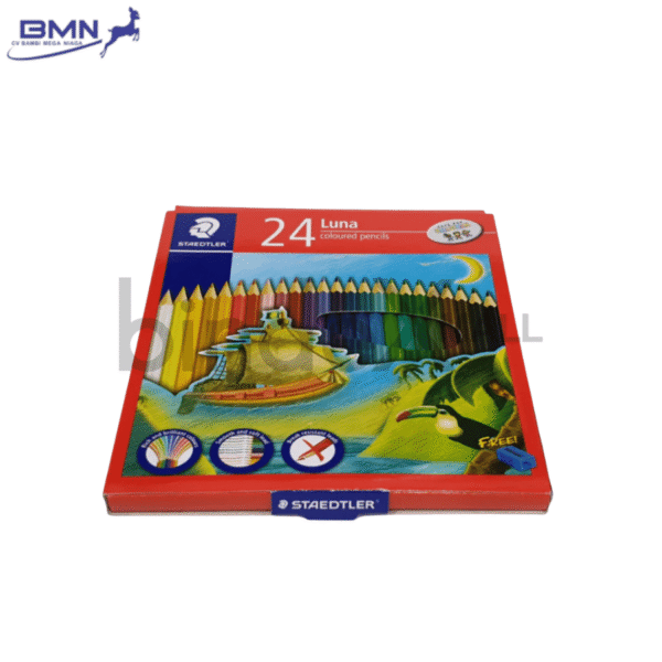 Staedtler Luna pensil warna isi 24 warna cerah dalam box