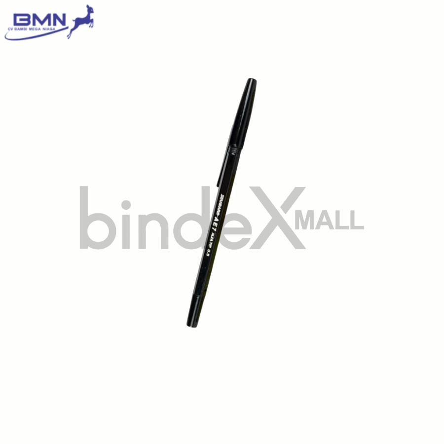 Standard AE7 Pulpen (Black) 1 pcs Pulpen Standard AE7 hitam 1 pcs Alfa Tip 0.5mm tinta lancar merek bolpen nomor satu Indonesia garansi macet