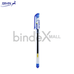 Kenko Easy Gel Pen biru isi 3 pcs tinta gel pekat 0.5mm cepat kering lancar untuk sekolah kantor dan dokumen resmi