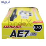 Pulpen Standard AE7 hitam tinta lancar konsisten untuk sekolah kantor dan administrasi