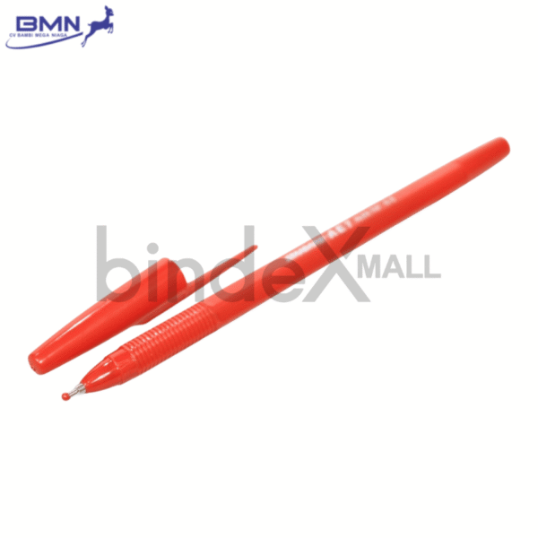Pulpen Standard AE7 merah Alfa Tip 0.5mm tinta lancar merek bolpen nomor satu Indonesia garansi macet